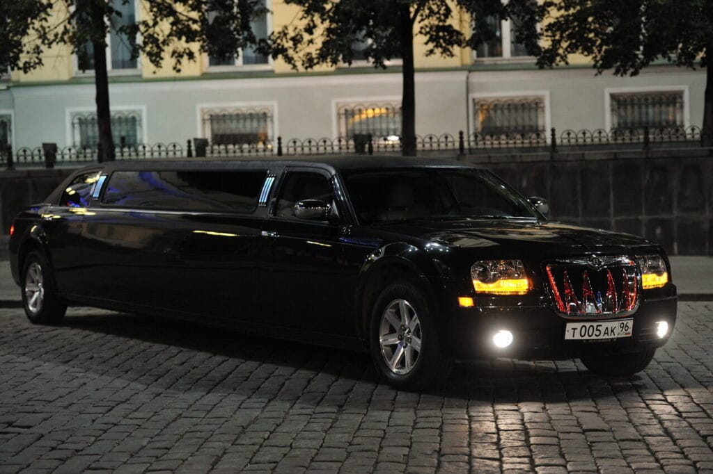 Black Stretch Limousine Car